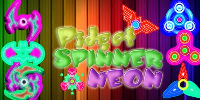 Pidget Spinner Neon Affiche