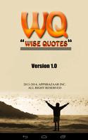 Wisedom Quotes poster