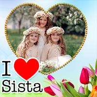 Love U Sister Photo Frame скриншот 3