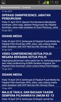 Polis Johor e-Alerts App Ekran Görüntüsü 1