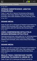 Polis Johor e-Alerts App imagem de tela 1