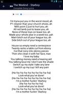 The Weeknd Starboy Lyrics Affiche