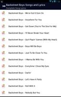 Backstreet Boys Songs & Lyrics Affiche