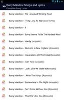 Barry Manilow Mandy Lyrics capture d'écran 2