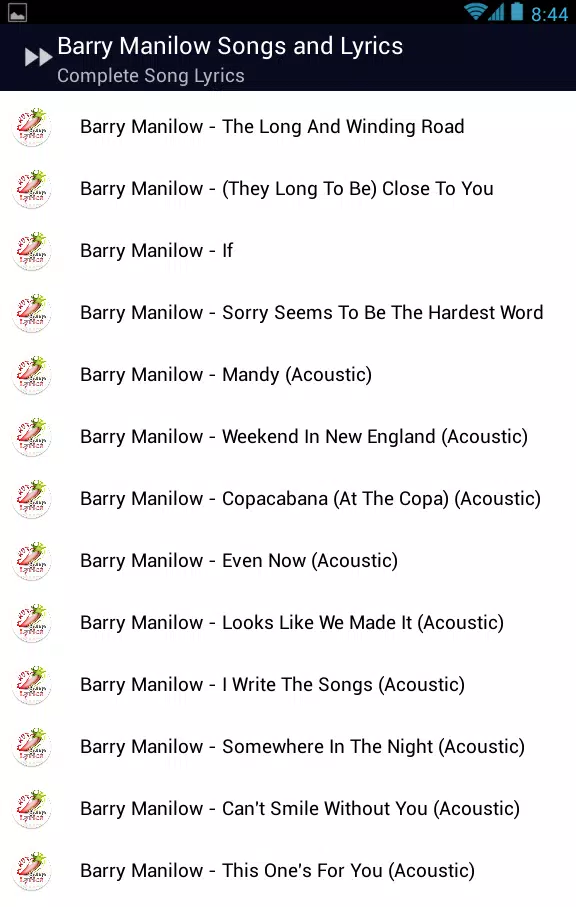 Barry Manilow Mandy Lyrics Apk For Android Download