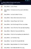 Barry White Songs & Lyrics Affiche