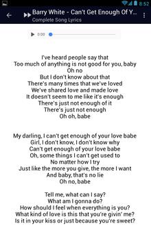 Download Barry White Songs Lyrics Apk For Android Latest Version