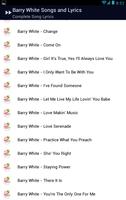 Barry White Songs & Lyrics capture d'écran 2