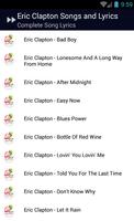 Eric Clapton Tears In Heaven Affiche