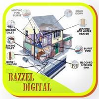 sketch wiring diagram of dwelling house постер