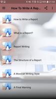 برنامه‌نما How To Write A Report عکس از صفحه