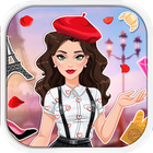 Around the world Fashion in France-icoon