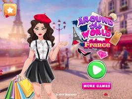 Around the world Fashion in France-poster