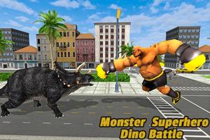 Monster Superhero vs Dinosaur Battle: City Rescue Affiche