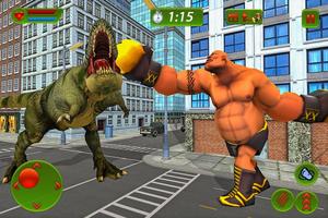 Monster Superhero vs Dinosaur Battle: City Rescue capture d'écran 1