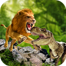 lion ultime vs dinosaure: aventure sauvage APK