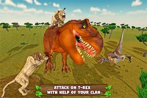 Ultimate Lion vs Dinosaur: Wild Adventure স্ক্রিনশট 1