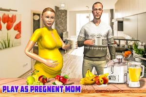 Virtuele zwangere moeder: Happy Family Fun-poster