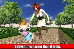 Virtual Mom Family Babysitter Game Affiche