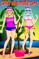 Lovely Beach Dress Up Game Affiche
