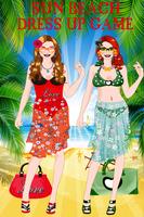 Sun  Beach Dress Up Game Affiche