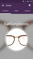 cat glasses poster