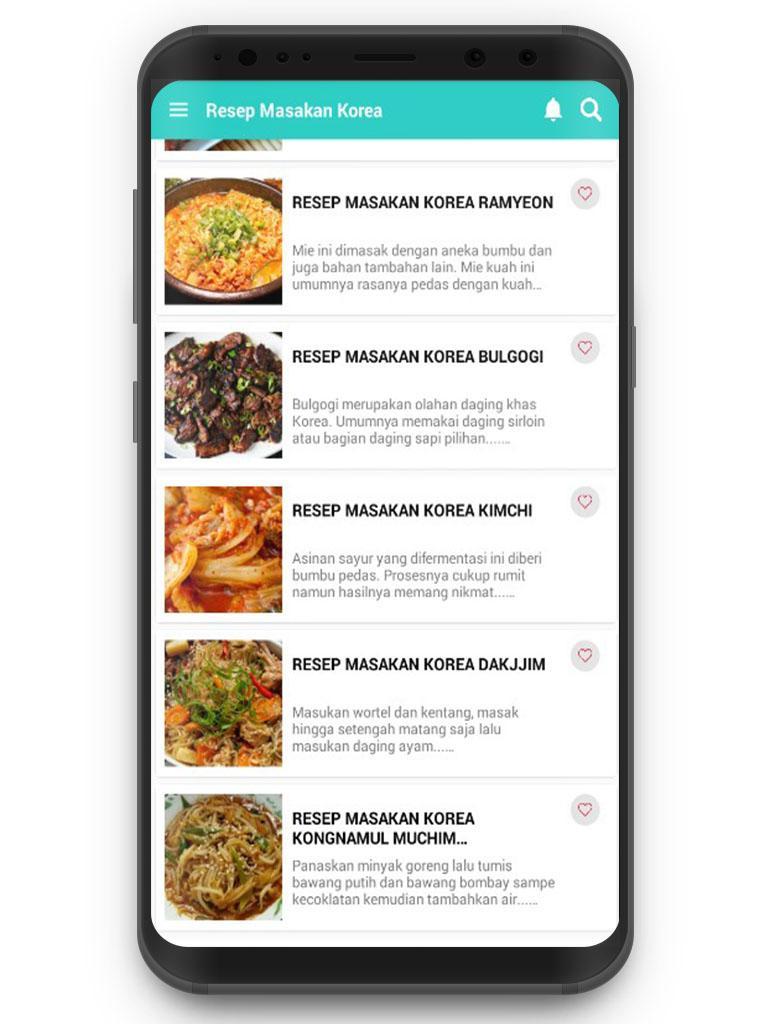 Resep Masakan Korea Pour Android Téléchargez Lapk