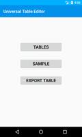 Universal Table Editor Affiche