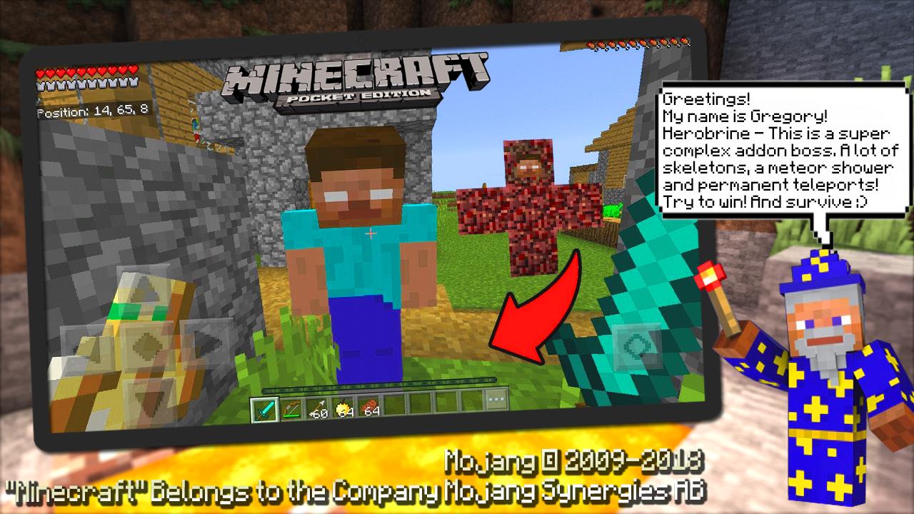 Addon Herobrine 2 For Minecraft Pe For Android Apk Download