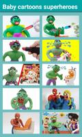 Baby Cartoons Superheroes poster