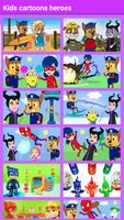 Kids cartoons heroes-poster