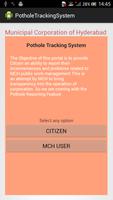 GHMC Pothole Tracking System پوسٹر