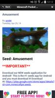 Seeds - Minecraft PE capture d'écran 2