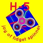 joy of fidget spinner icon