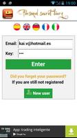 Personal Diary Password Plakat