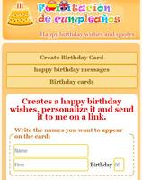 برنامه‌نما Happy birthday with name عکس از صفحه