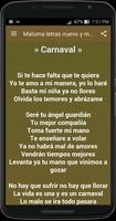 Maluma letras nuevo y musicas Ekran Görüntüsü 1