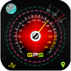 Indicateur de vitesse GPS carte itinéraire icône