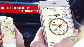GPS Speedometer Map Route Trip Gide 스크린샷 1