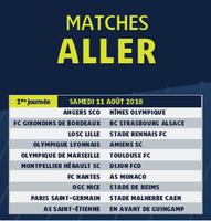 Calendrier Ligue 1  2018-2019 Affiche