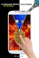 Grenade Zipper Lock Screen syot layar 3