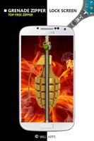 Grenade Zipper Lock Screen syot layar 2