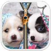 Dog Puppy Zipper Lock Screen