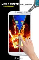 Fire Zipper Lock Screen ảnh chụp màn hình 3