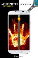 Fire Zipper Lock Screen ảnh chụp màn hình 2