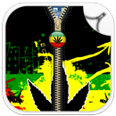 Rasta Weed Zipper Lock Screen APK