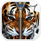 Tiger Zipper Screen Lock icono