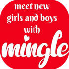 meet new girls and boys with mingle icône