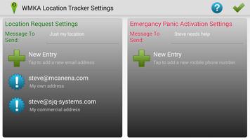 WMKA Location & Panic Widget captura de pantalla 3