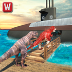 Unterwasser Dino Transport Spiel Zeichen
